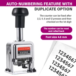 Number Machine 7 Position Automatic Numbering Machine Into The Number Coding Page Chapter Marking Machine Digital Stamp