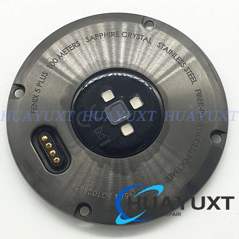 Black Back Cover Case （Without Batter）For Garmin Fenix 5 Plus Replacement Parts