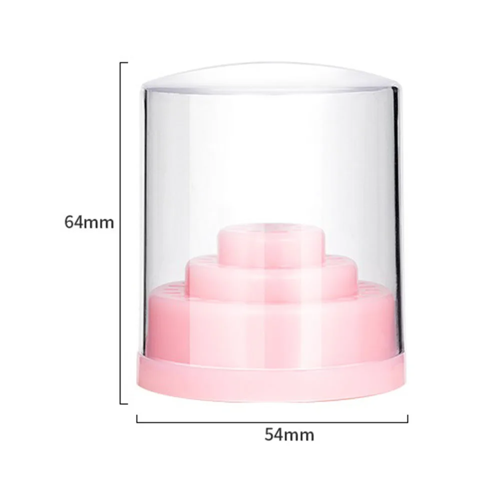 Halter Nagel Bohrer Maniküre Leere Display Lagerung Fall Acryl Container Maniküre Leere Display Fräser Box