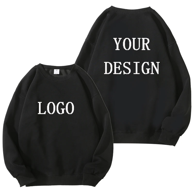 

Customized Your Own Design Hoodies Solid Sweatshirts Oversized Unisex Mens Women Custom Text Photo Or Logo Personalized Printed