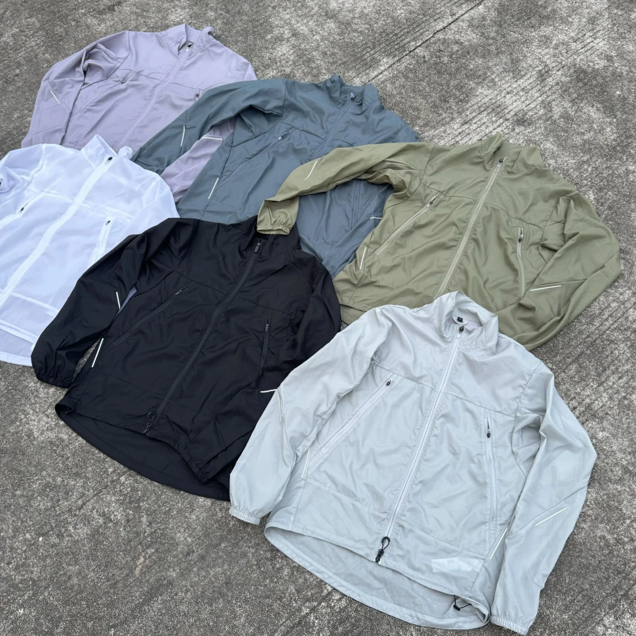 

Легкая куртка с воротником-стойкой для молодежи, летняя спортивная одежда, мужская повседневная верхняя одежда для активного отдыха, защита от УФ-излучения, застежка-молния, размер L