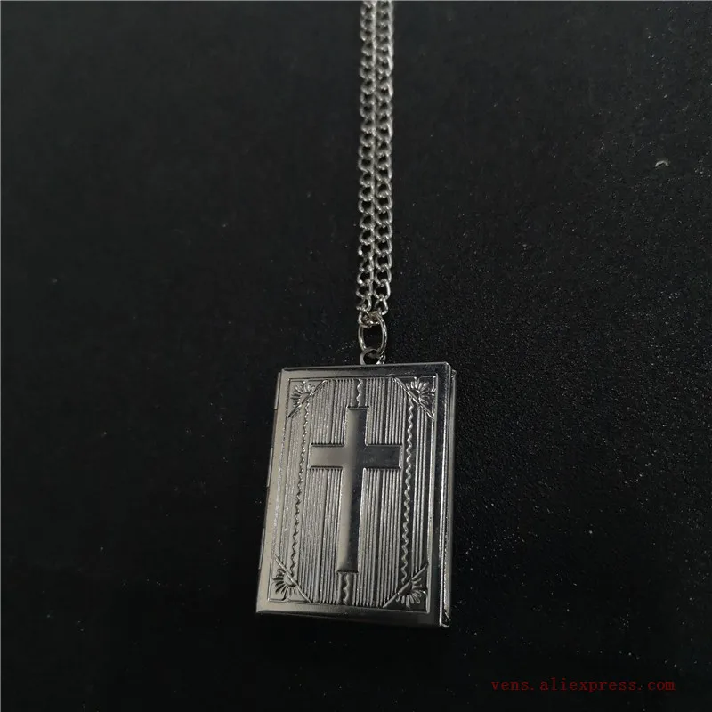 

sublimation blank cross locket photo necklaces pendants fashion jewelry for Valentine's Day 20pcs/lot