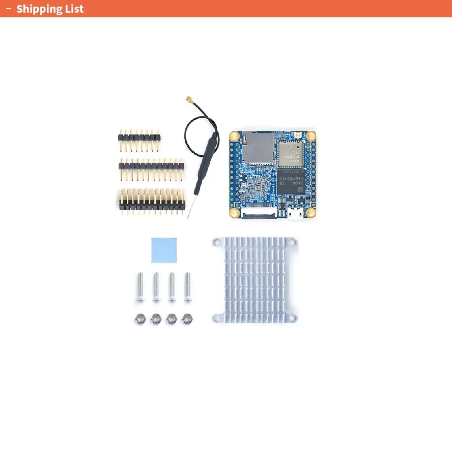 OpenPi Nano Neo Air with heatsink (512M DDR RAM&8GB eMMC)Allwinner H3 Quad Cortex-A7,1.2GHz,wifi&BT,Ubuntu Linux Armbian DietPi