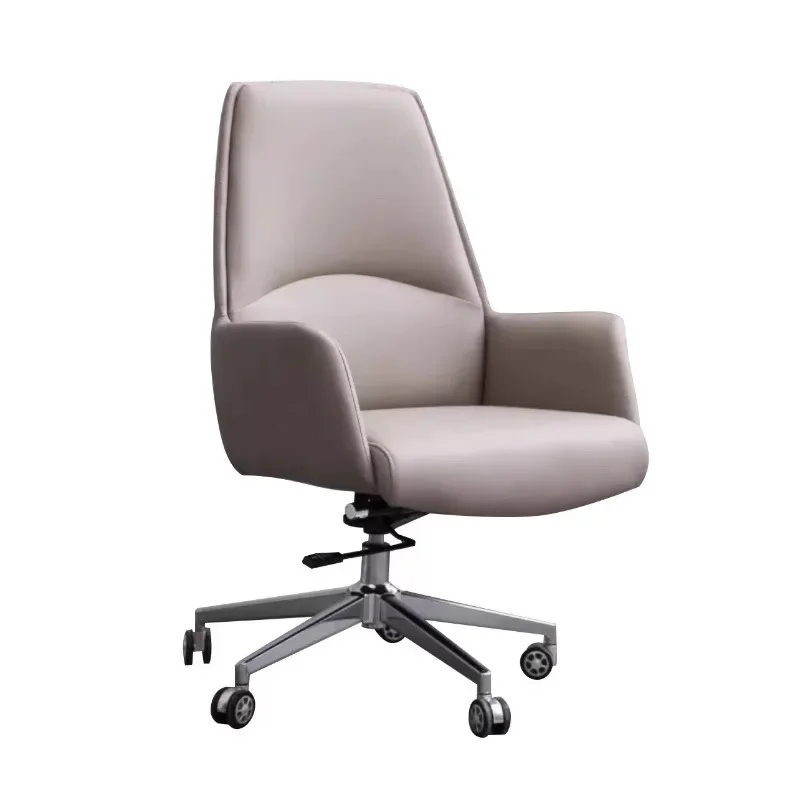 Office chair Staff meeting room Reception cowhide, sitting rotating can be lifted for home use