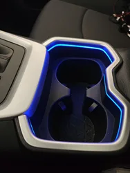 For Toyota RAV4 2019-2024 2025 Car Accessories ABS Plastic LED Light Inner Water Cup Holder Decoration Cover Trim ABS 1PC