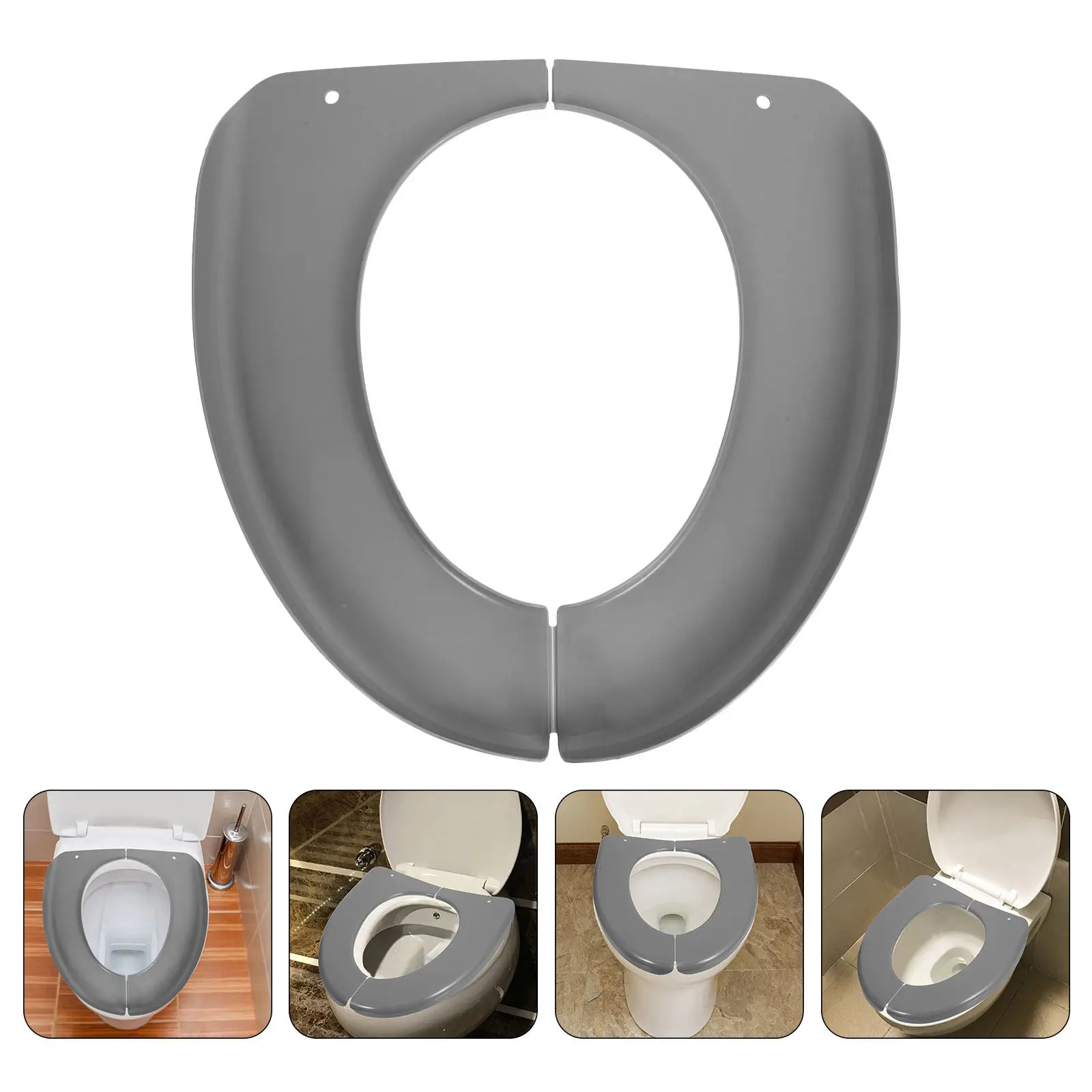 

2 шт. портативных водонепроницаемых многоразовых накладок на сиденье унитаза для взрослых и детей, универсальные чехлы для унитаза для путешествий, отелей, кемпинга