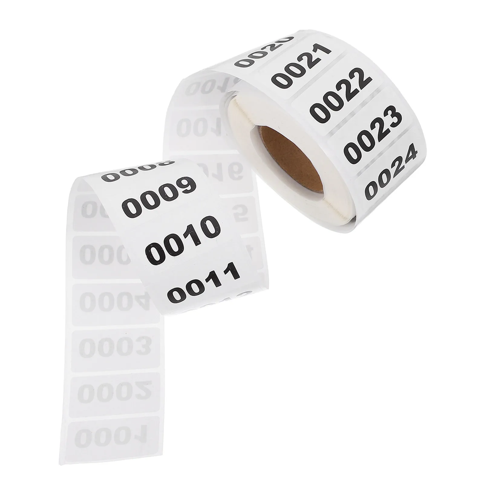 

Number Labels Stickers Self-Adhesive Consecutive Rectangular Digital 0001 to 1000 for Classroom Garage Clothes Rack