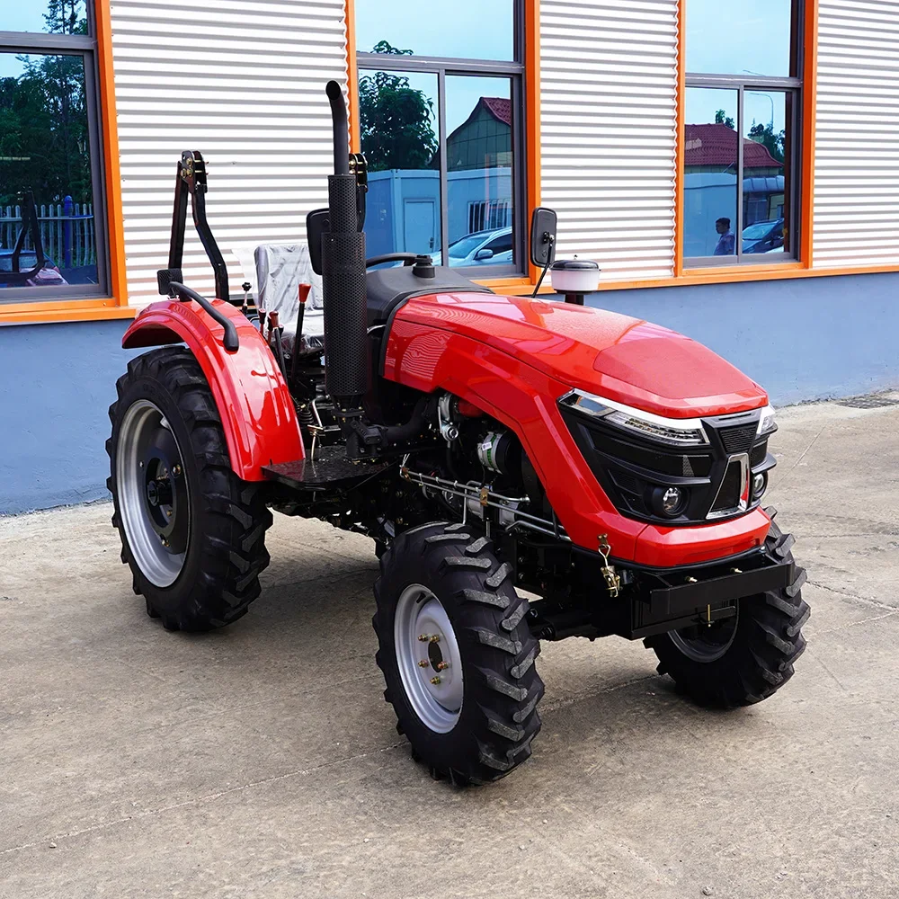 Trattore agricolo automatico 4WD, un nuovo tipo di trattore agricolo con ruote con cabina e motore centrale