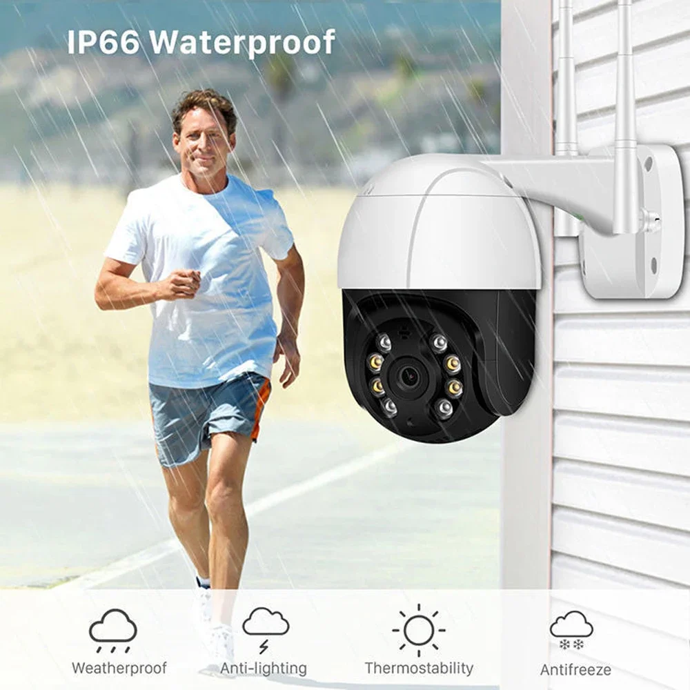 1080P PTZ Wifi IP Camera Outdoor Digital Zoom AI Human Detect Wireless Camera P2P Audio 2MP Security CCTV Camera