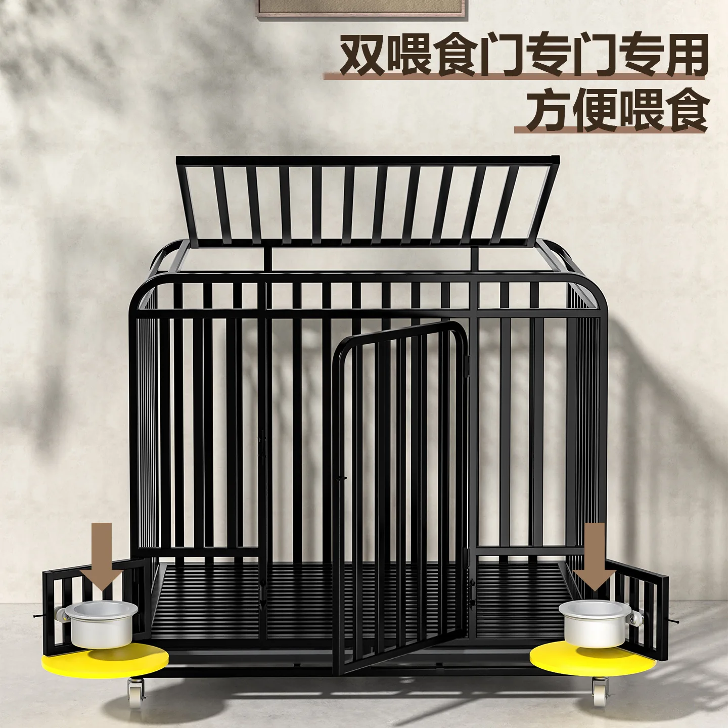 

Клетка для собак, большая собака с туалетом, средняя клетка для собак, домашний золотистый ретривер, лабрадор, жирный усиленный питомец