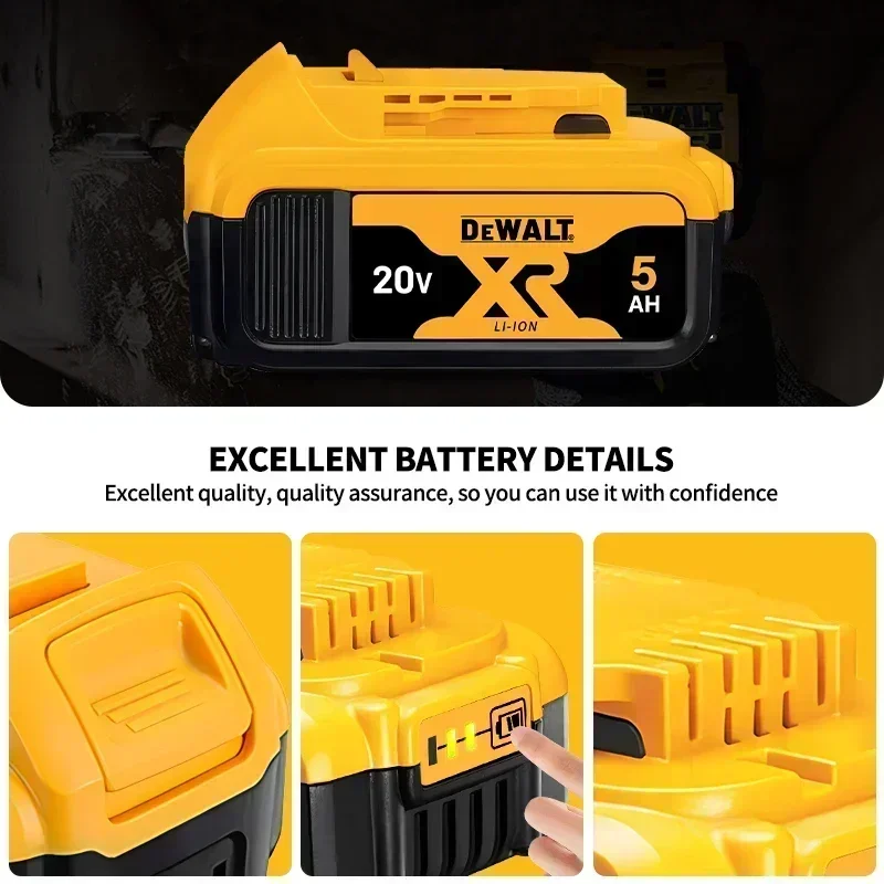 بطارية أداة طاقة ديوالت الأصلية 20 فولت 6Ah DCB206 DCB205 DCB200 متوافقة مع DCS570D1 DCS570B DCF885D1 DCF885N DCF883