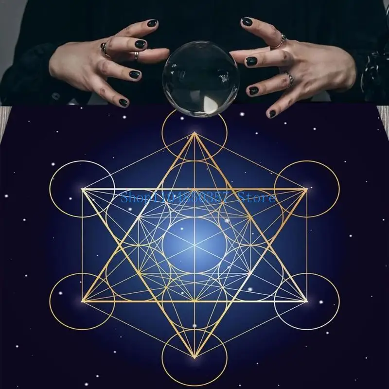 

652F Crystal Altars Cloth Tarot Cards Tablecloth Divination Cards Table Cloth Square Tapestry Witchcraft Supplies