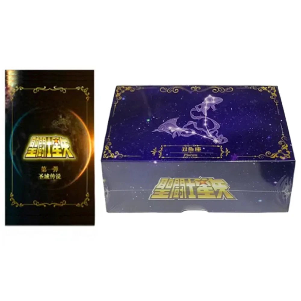 Saint Seiya Collection Card For Children Aiolia Death Mask Dokho Four Star Colorful Flash Exquisite Limited Game Card Kids Gifts