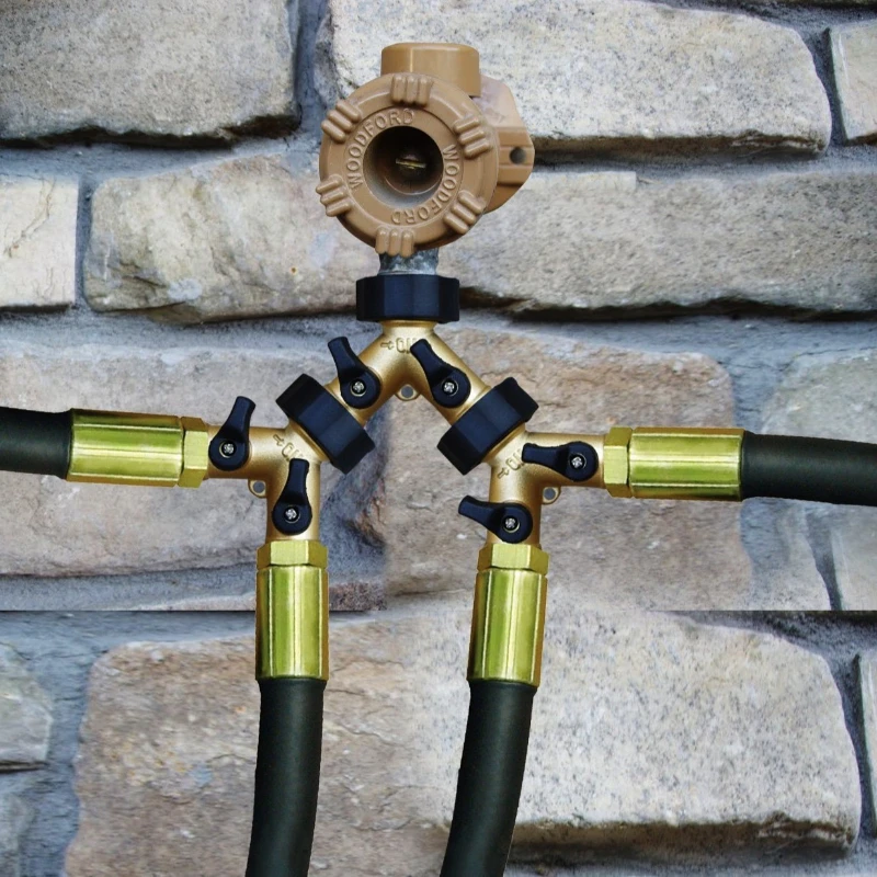 1pcs Ball Valve Garden Double-way Ball Valve Three-way Valve Brass Faucet Diverter Water Pipe Y-shaped Ball