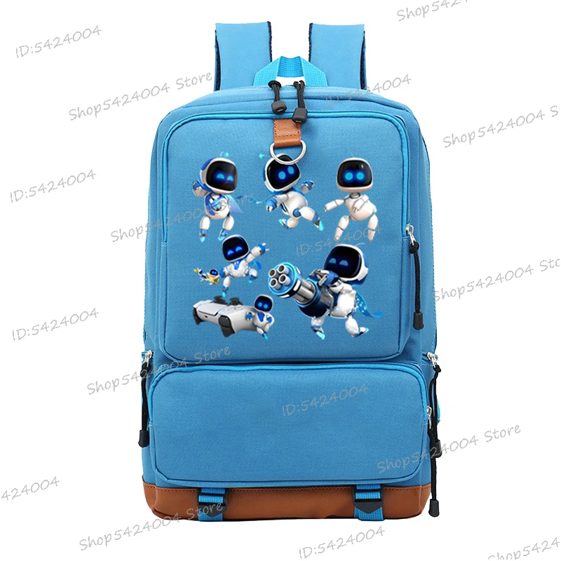 Bookbag for School Teenagers Funny Cartoon Character Robot Print Mochilas Para Estudiantes Astro Bot Computer Backpack Shouder