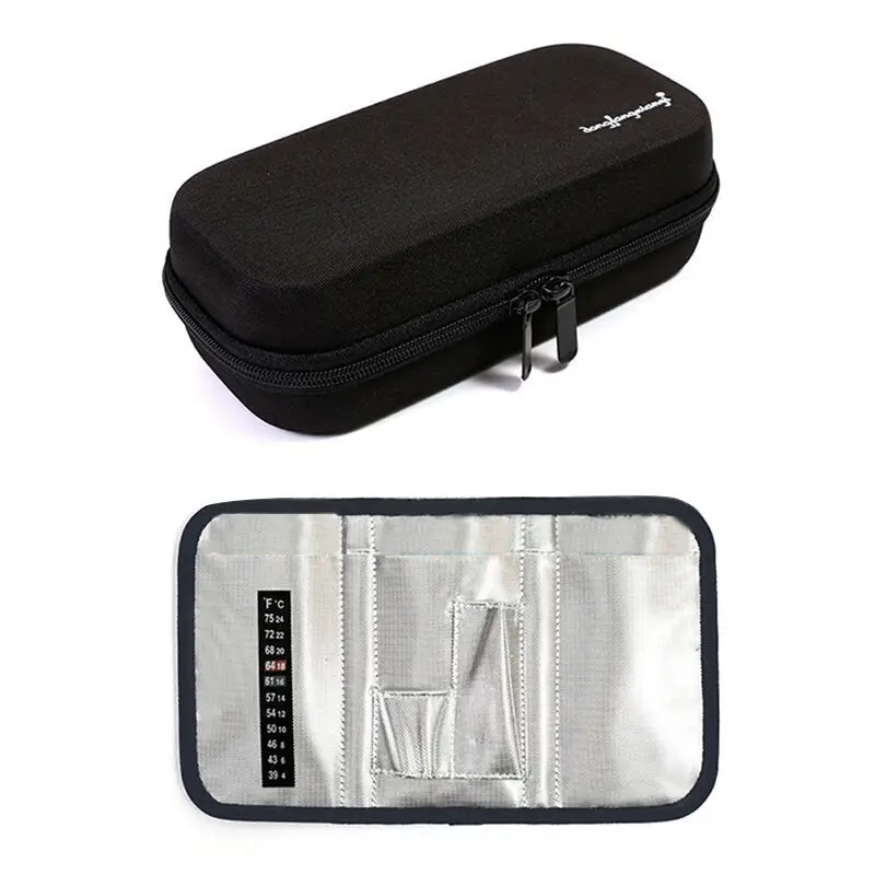 

EVA Insulin Bag Storage Protector Bag Medical Insulin Cooler Travel Pocket Packs Pouch Drug Freezer Box For Diabetes People NEW
