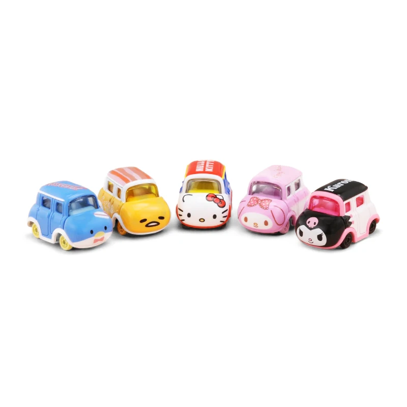 Takara Tomy Car Toys Dream Tomica Series Katie Cat My Melody Cinnamorol 1:55 metallo pressofuso veicolo giocattolo lega modello di auto regalo per bambini