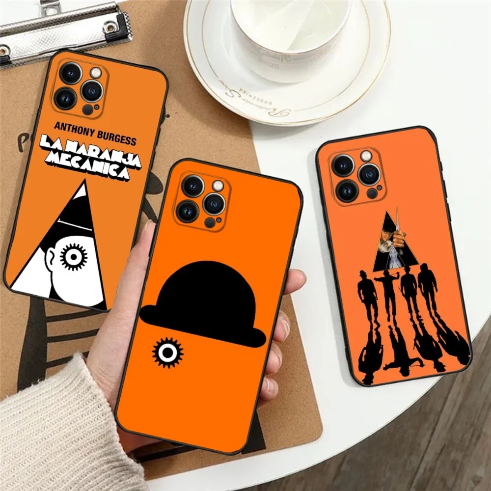 Phone Case For iPhone 16,15,14,13,12,11,Plus,Pro Max,XS,X,XR,SE,Mini,8,7 Soft A Clockwork Orange Film Silicone Black Cover