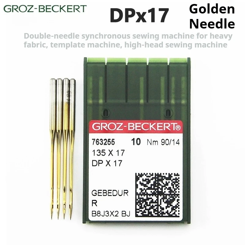 

GermanyGroz DP *17 Synchronous Car Formwork Machine Heat-proof Needle Gold Needle Titanium Plating Pattern Doubl 100needles=1box