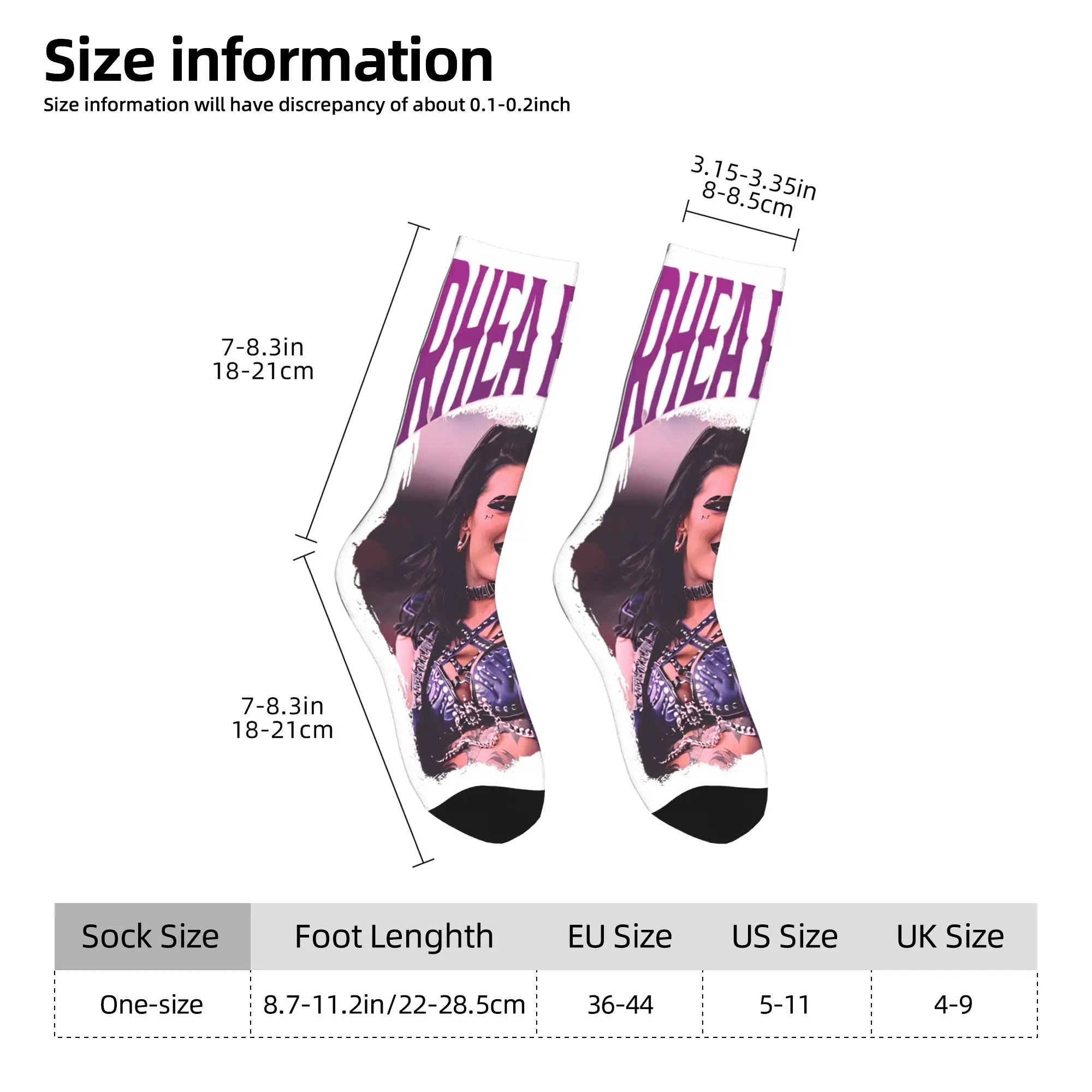 Bootleg تصميم ريا ريبلي المصارعة المصارع الجوارب العصرية جوارب الرجال مريحة سكيت الجوارب الربيع المضادة للانزلاق الجوارب