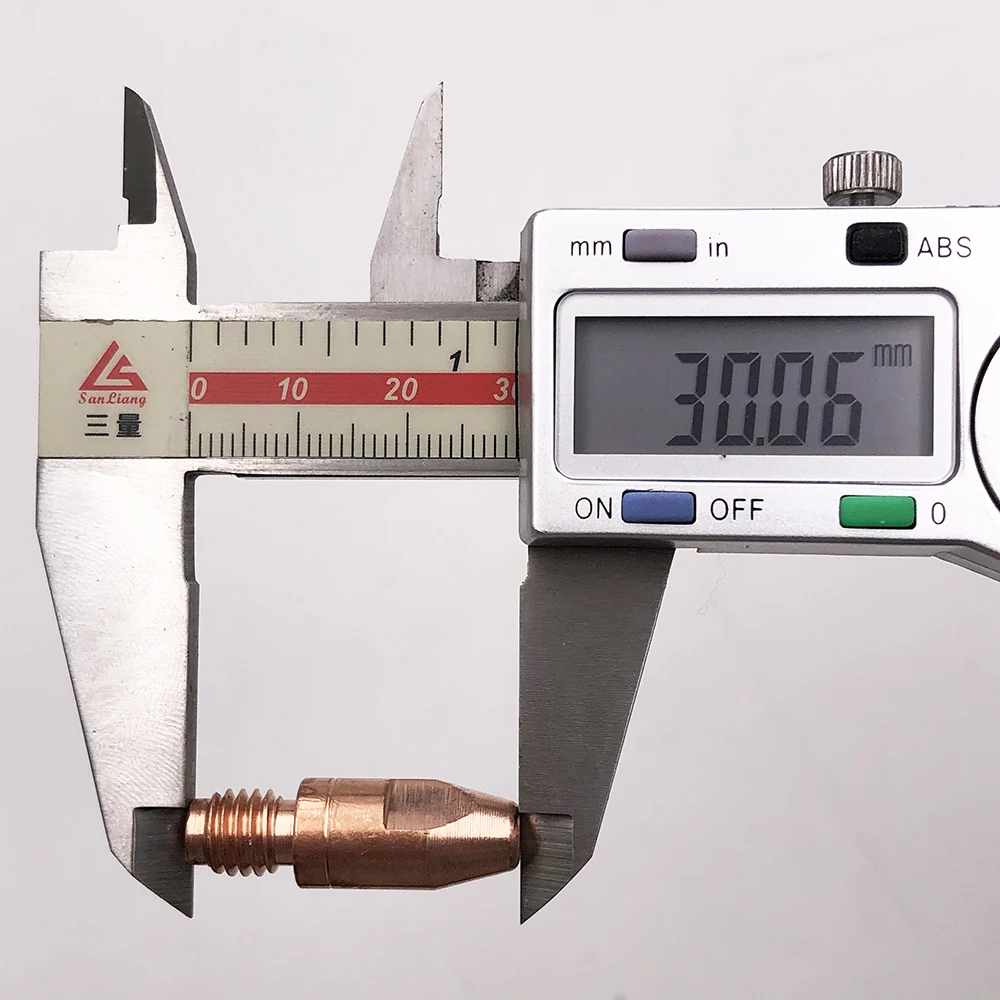 10 шт. Контактный наконечник M8 x 30 MB 36 KD 36KD 400 401 500 551 MIG сварочный фонарь 501D MB501 140,0114 140,0313 140,0442 140,0117