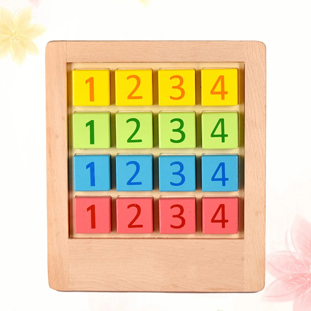 Sudoku Wooden Number Puzzle For Kids Adults Educational Logic Game Table Puzzle Montessori Style Learning
