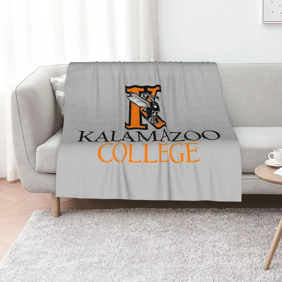 كلية كالامازو 2 رمي بطانية ديكورات المصممين تأثيري أنيمي البطانيات الزخرفية