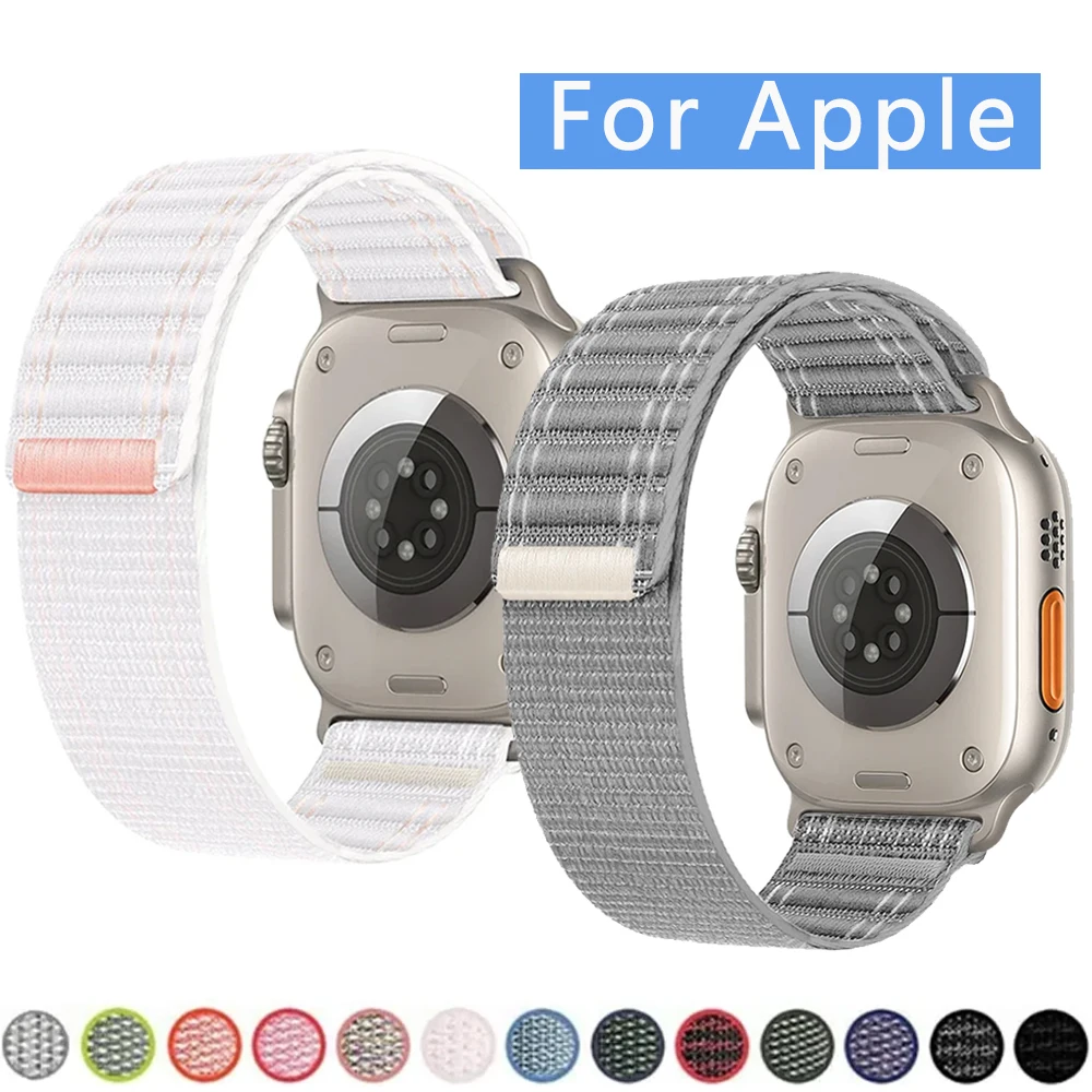 

Нейлоновый ремешок для Apple Watch Band Ultra 1-3 49 мм S11 46 мм 42 мм 45 мм 41 44 мм 38 Браслет с волнистым узором для iWatch Series 10 9 8 7 6