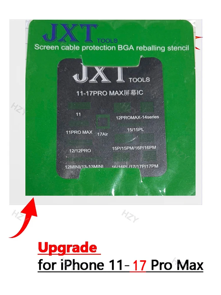 LCD Screen Display IC Protection BGA Reballing Stencils for iPhone 11 12 Pro 13 14 15 16 17 Pro Max Flex Screen Chip Steel Net