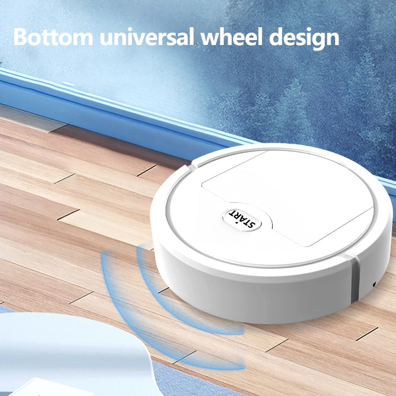 3 in 1 Household Automatic Sweeper Dry Wet Use Mini Sweeping Robot USB Rechargeable Vacuum Cleaner Silent Floor Cleaning Machine