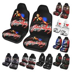 Johnny Hallyday Universal Car Seat Cover for most cars Travel Rock Music Car Seat Protector Polyester Car Accessories