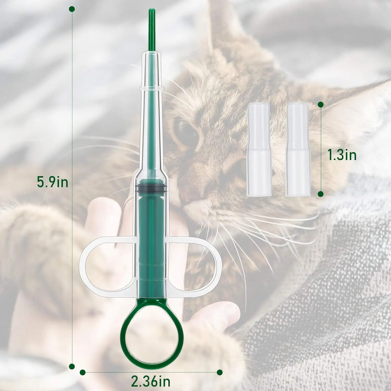 Pet Pill Shooter Syringe Pill Dispenser for Dogs and Cats, Soft Tip Syringe Pet Medical Feeding Dispenser Tool for Small Animal