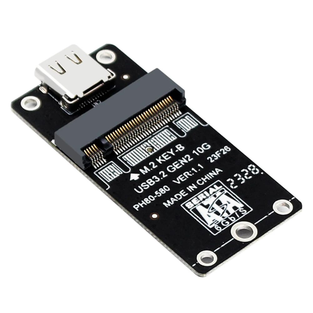 NGFF To USB 3.2 Type-C SATA SSD Riser JMS583 Riser Card 10Gbps Adapter Card M.2 B Key SATA3 6Gbps Support M2 SSD 2230/42/60/80