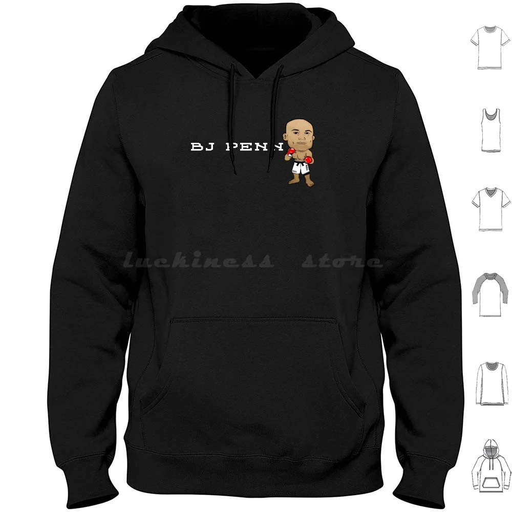 Bj Penn Big Head Hoodie Cotton Long Sleeve Bj Penn Big Head Cartoon