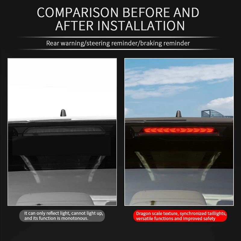 Новый автомобильный светодиодный динамический стоп-сигнал с высоким креплением, цветной свет для Toyota ALPHARD VELLFIRE 40, серия указателей поворота