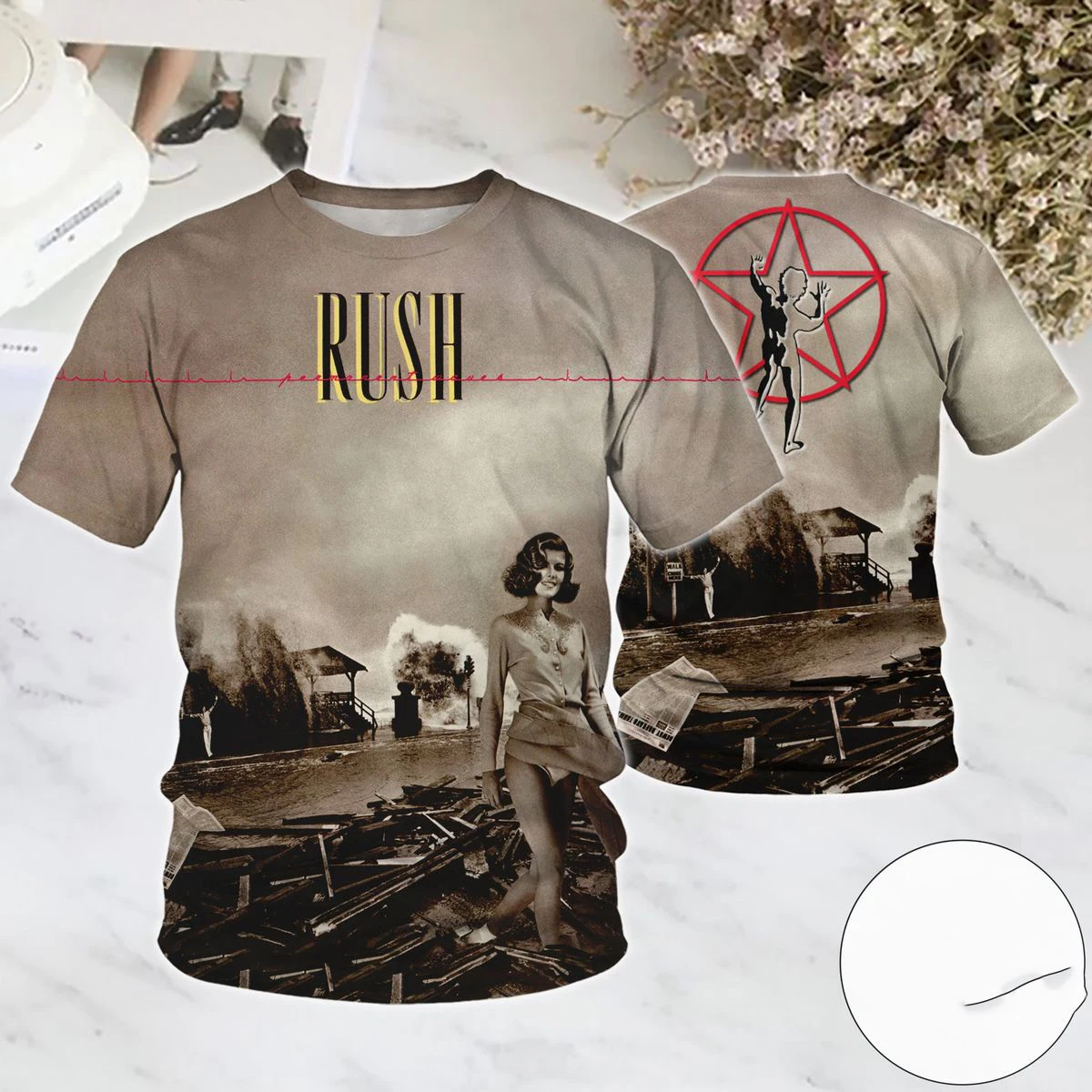 Beliebtes Rock Rush Album 3D-Druck T-Shirts Sommer Neu Herren Damen Hip-Hop Trend Kurzarm T-Shirt Street Casual Oversized Y2k Top – Detail 18