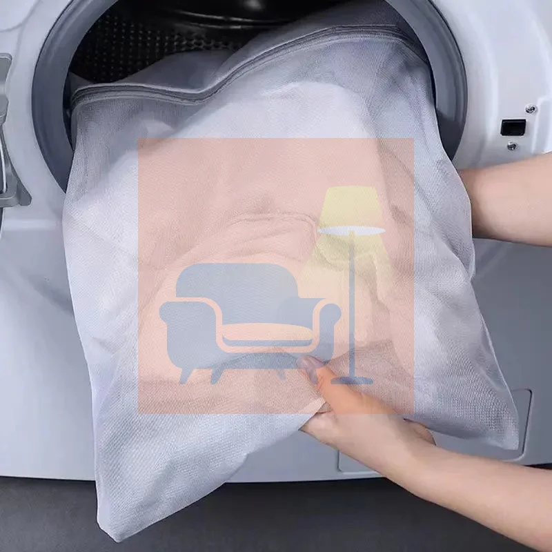 White Durable Large Washing Laundry Bag Mesh Organizer Net Dirty Bra Socks Underwear Shoe Storag Wash Machine Cover Clothes