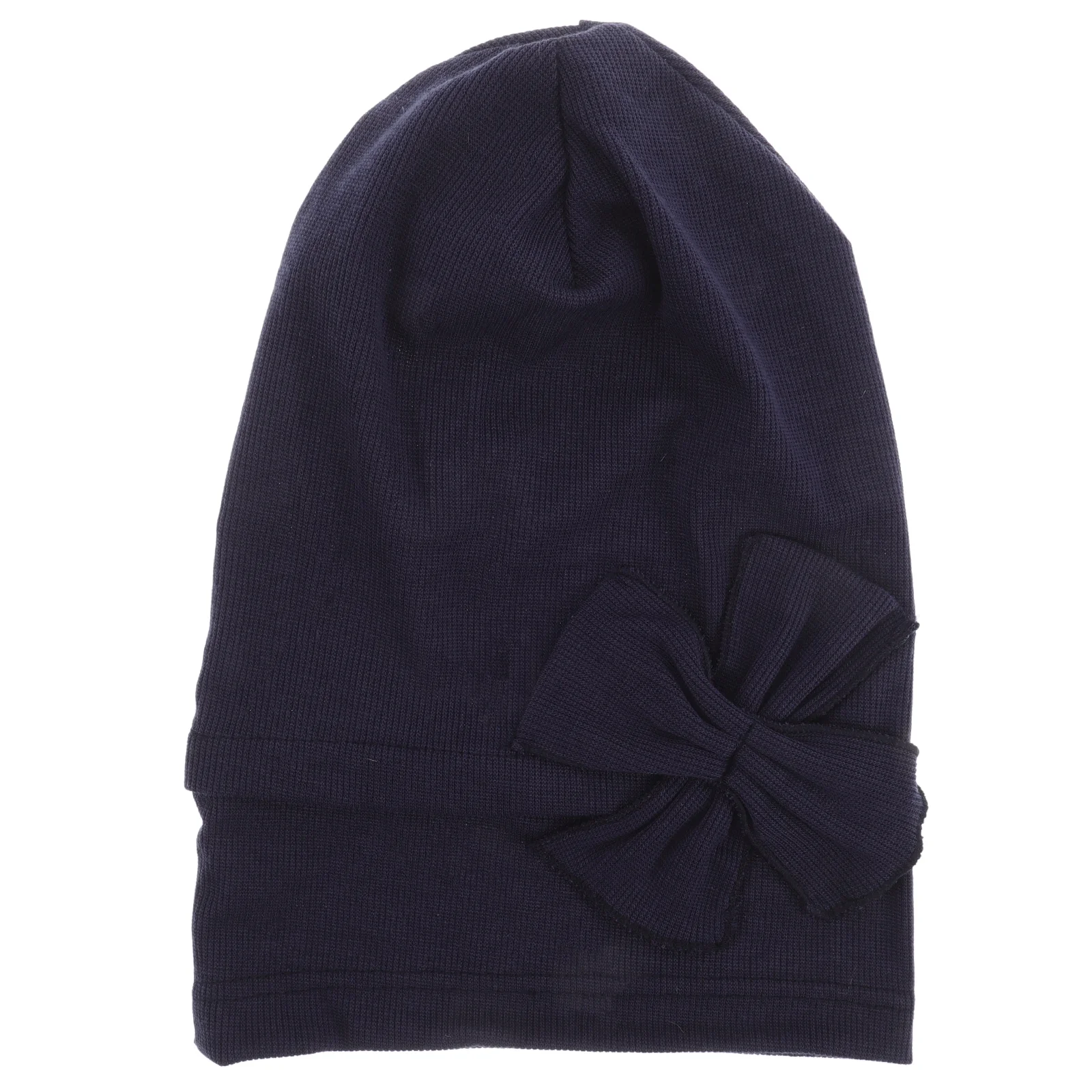 

Striped Bowknot Women'S Hat Beret Skull Cap Cotton Beanie Fashionable Hijab Headwear Headwrap Turban Comfortable Lightweight