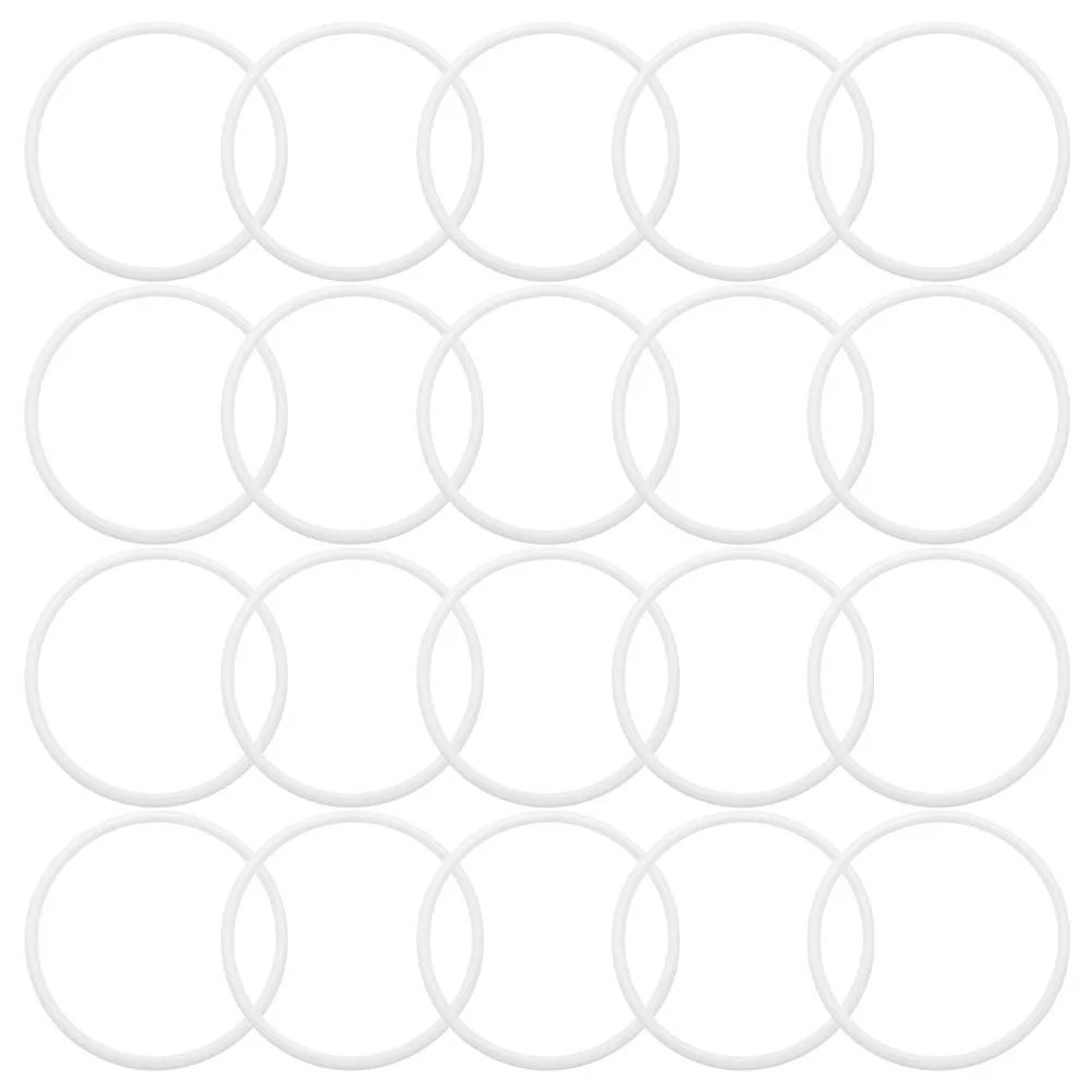 

50Pcs Plastic Dreamcatcher Hoops Floral Rings DIY Craft Frames for Wedding Party Wreath Decoration Plastic Rings