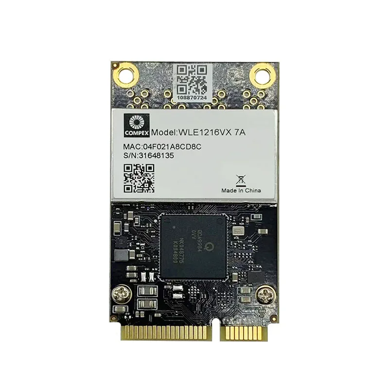 Compex WLE1216VX двухдиапазонный 2,4 ГГц 5 ГГц 4x4 MU-MIMO 802.11AC WAVE 2 модуль qualcomm atheros qca9984 чипest 1,7 Гбит/с мини pcie Compex WLE1216VX двухдиапазонный 2,4 ГГц 5 ГГц 4x4 MU-MIMO 802.11AC WAVE 2 модуль qualcomm atheros qca9984 чипest 1,7 Гбит/с мини pcie