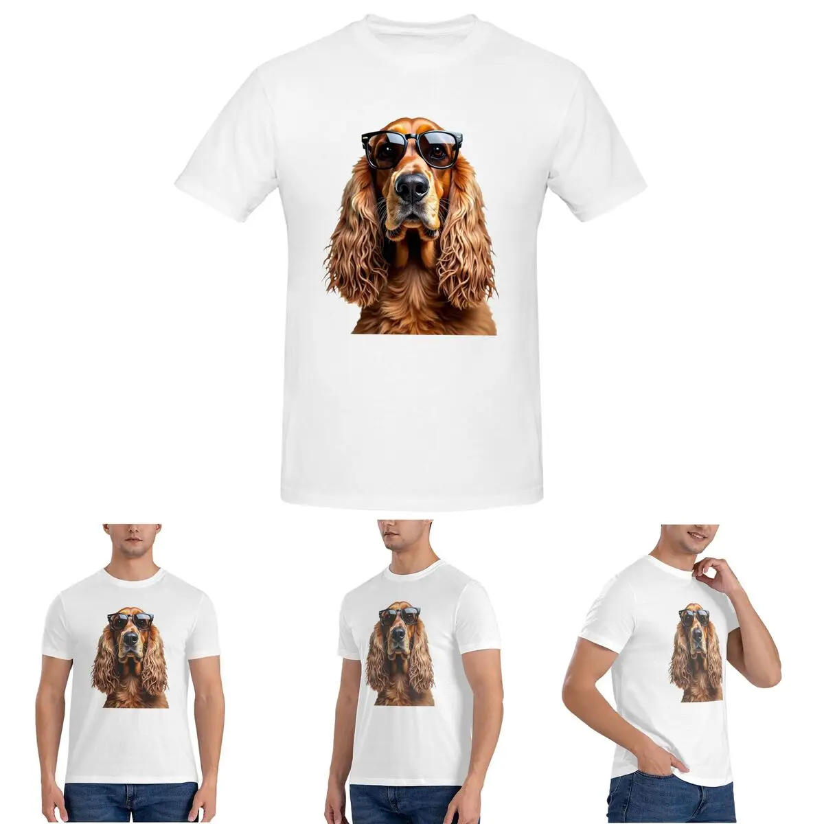 

Забавная крутая афганская собака в солнцезащитных очках, футболка для мужчин, хлопковые футболки, мужские футболки с коротким вырезом, летняя одежда, топы S-6XL