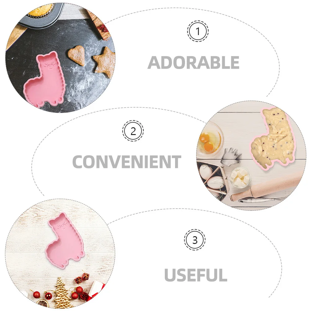 

2 шт. силиконовая форма для торта в форме альпаки, инструменты для выпечки, сделай сам, розовая форма для кексов, чашки для кексов, термостойкая, безопасная для духовки