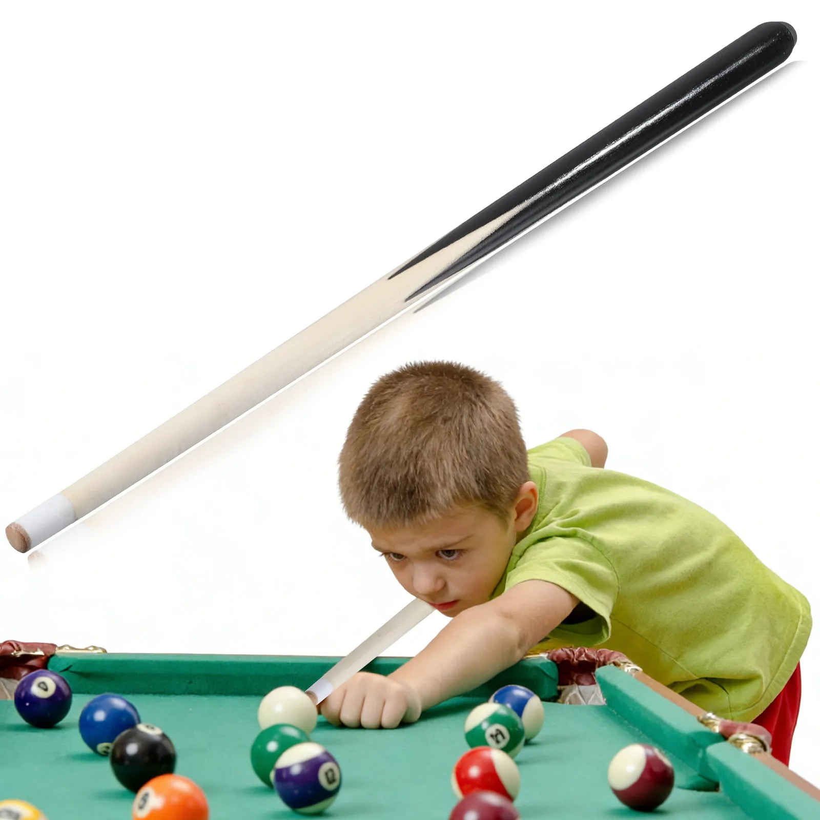 

Короткий деревянный кий для бильярда, легкий детский мини-костыль для бильярда, портативный, удобный для транспортировки, аксессуар для бильярда