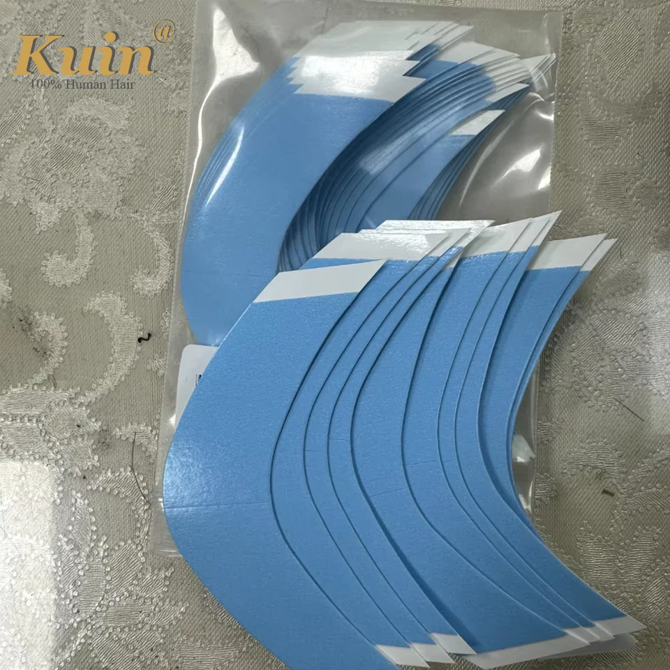 36 قطعة مجموعة شريط ووكر منحني مزدوج الجوانب شريط تثبيت فائق نظام الشعر شريط عقد غراء الترابط لنظام الدانتيل والشعر المستعار للرجال