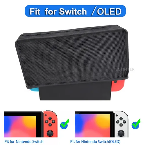 Imagen 2 del producto Funda protectora a prueba de polvo para Nintendo Switch y consola de juegos OLED, funda protectora impermeable contra el polvo para accesorios de interruptor