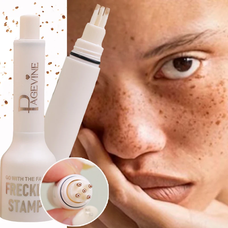 

1PC Natural Simulation Stamp Freckle Pen Waterproof Sweat-proof Black Brown Dot Spot Freckle Pencil Tools Facial Makeup Cosmetic