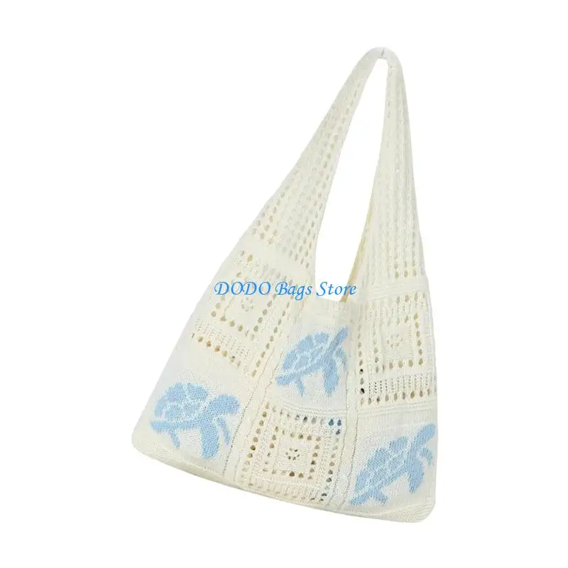 

Вязаная крючком пляжная сумка-тоут, летняя пляжная сумка для женщин, эстетичная сетчатая сумка-тоут, вязаная сумка в стиле сумки