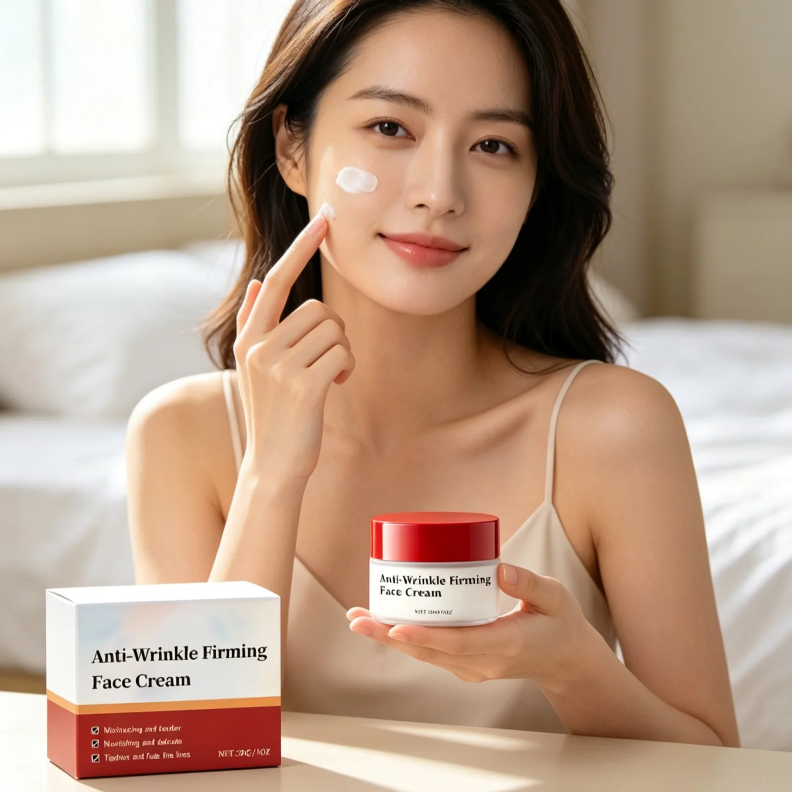 Hydrating Facial Cream Anti Wrinkle Increase Skin Elasticity Reduce Fine Lines Skin Smoothing Nourishing Moisturizing Face Cream
