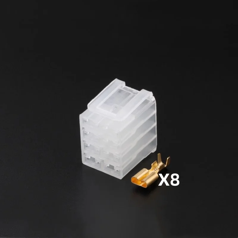 1Set 8 Pin Car Excavator Rocker Switch Jacket Wire harness Socket Auto Connector Truck Cable Plug DJ7086-6.3-21 image 4