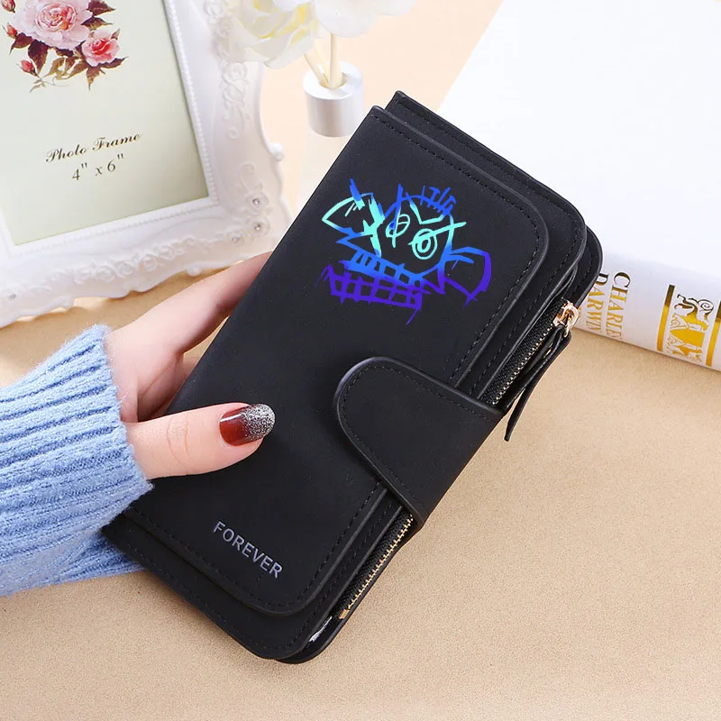 Arcane League of Legends Wallet Women Fashion Card Holder Girl Cartoon Coin Purse Adult Anime Money Bag Cute Handbag Xmas Gifts